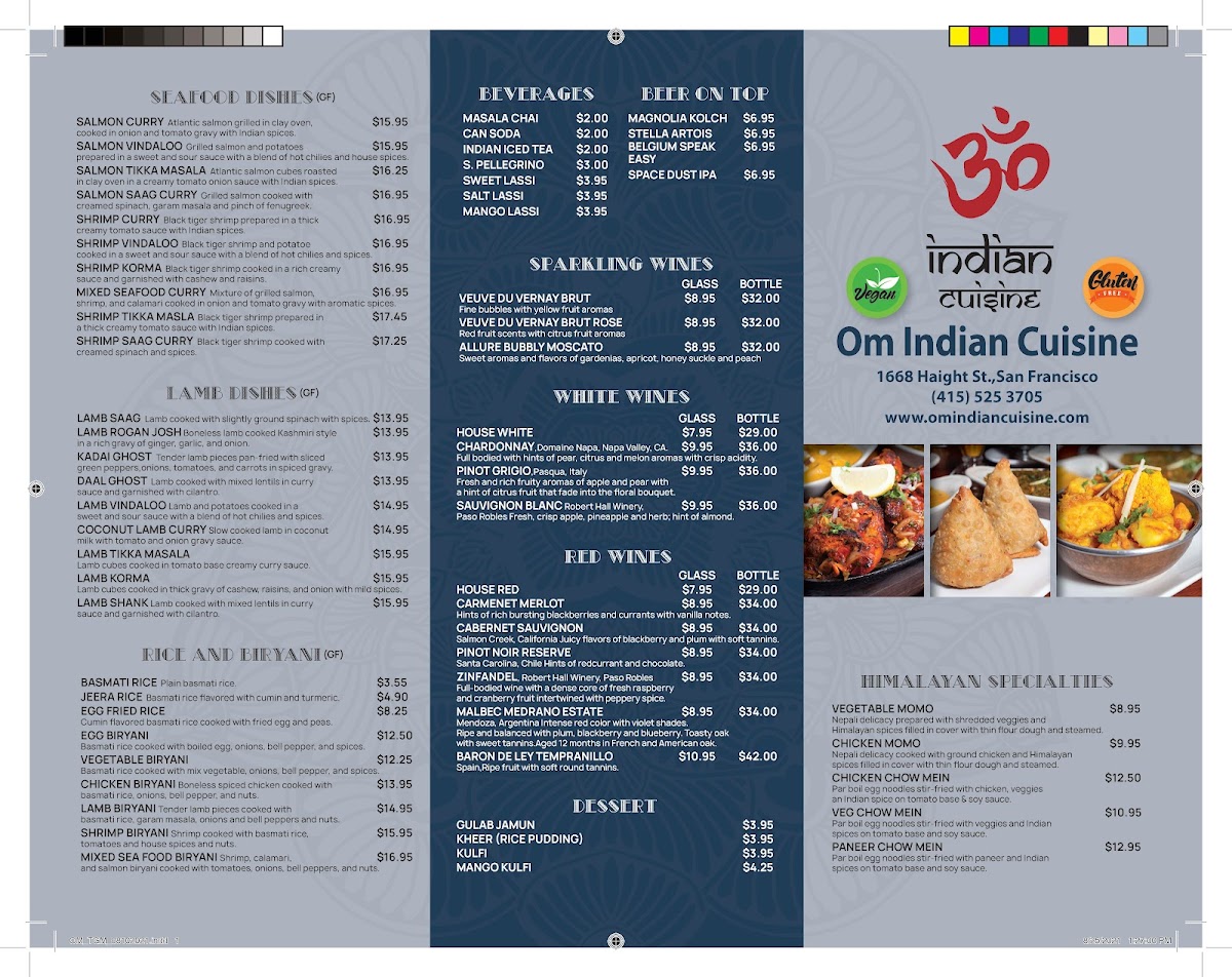 Om Indian Cuisine Menu - Image 2